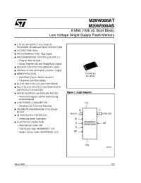 Datasheet M29W008AB80N6T manufacturer STMicroelectronics