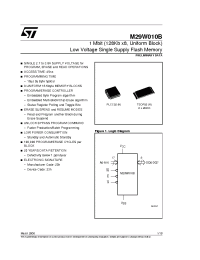 Datasheet M29W010B manufacturer STMicroelectronics