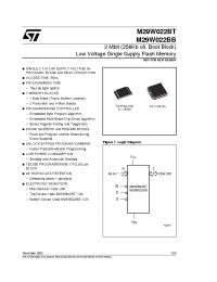 Datasheet M29W022B manufacturer STMicroelectronics