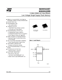 Datasheet M29W022BB90K1T manufacturer STMicroelectronics