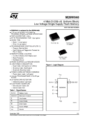 Datasheet M29W040-150 manufacturer STMicroelectronics