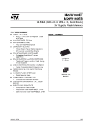 Datasheet M29W160ET70N6E manufacturer STMicroelectronics