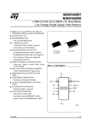Datasheet M29W400BB55M6T manufacturer STMicroelectronics