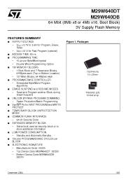 Datasheet M29W640DB90N6F manufacturer STMicroelectronics