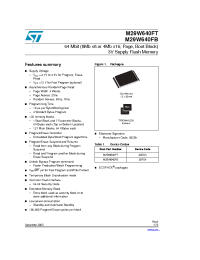 Datasheet M29W640FB60N6E manufacturer STMicroelectronics