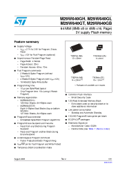 Datasheet M29W640GB manufacturer STMicroelectronics