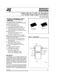 Datasheet M29W800B100M5R manufacturer STMicroelectronics