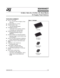 Datasheet M29W800DB45M6T manufacturer STMicroelectronics