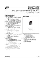 Datasheet M30L0R7000T0 manufacturer STMicroelectronics