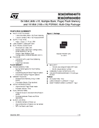 Datasheet M36D0R6040T0ZAIE manufacturer STMicroelectronics