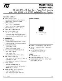 Datasheet M36DR432BD manufacturer STMicroelectronics