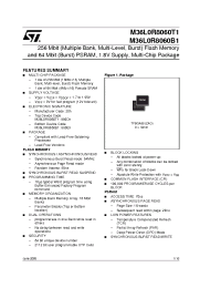 Datasheet M36L0R8060T1ZAQE manufacturer STMicroelectronics