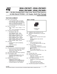 Datasheet M36LLR8760D1 manufacturer STMicroelectronics