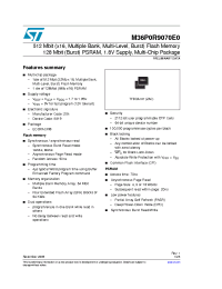 Datasheet M36P0R9070E0 manufacturer STMicroelectronics