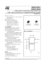 Datasheet M36W108AB100ZN5T manufacturer STMicroelectronics