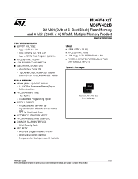 Datasheet M36W432B manufacturer STMicroelectronics