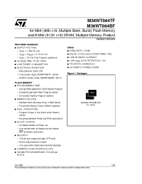 Datasheet M36WT864T70ZA6T manufacturer STMicroelectronics