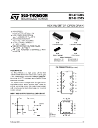 Datasheet M54HC05F1R manufacturer STMicroelectronics