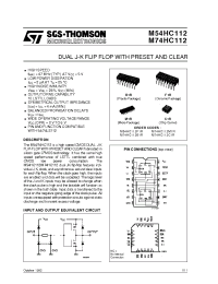 Datasheet M54HC112F1R manufacturer STMicroelectronics