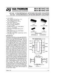 Datasheet M54HC193M1R manufacturer STMicroelectronics
