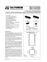 Datasheet M54HC623 производства STMicroelectronics