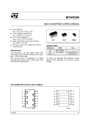 Datasheet M74HC05 manufacturer STMicroelectronics