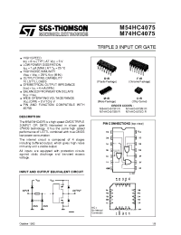 Datasheet M74HC4075 manufacturer STMicroelectronics