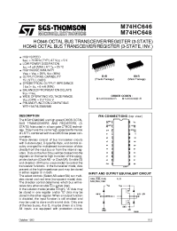 Datasheet M74HC646 manufacturer STMicroelectronics