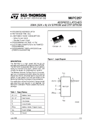 Datasheet M87C257-10XC6TR manufacturer STMicroelectronics