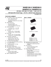 Datasheet NAND01GW3A3AN6 manufacturer STMicroelectronics
