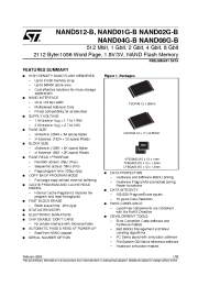 Datasheet NAND01GW3B2AV6E manufacturer STMicroelectronics