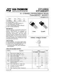 Datasheet P12NB30FP manufacturer STMicroelectronics
