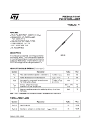 Datasheet P6KE6V8A/440A manufacturer STMicroelectronics