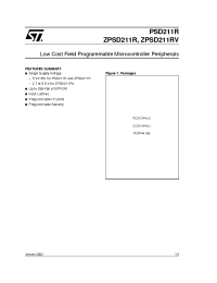 Datasheet PSD211R-B-15J manufacturer STMicroelectronics