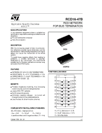 Datasheet RCD16-47B6 manufacturer STMicroelectronics