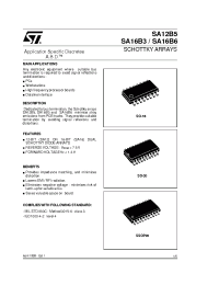 Datasheet SA16B3 производства STMicroelectronics