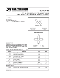 Datasheet SD1134-05 manufacturer STMicroelectronics