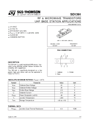 Datasheet SD1391 manufacturer STMicroelectronics