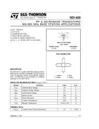 Datasheet SD1420 manufacturer STMicroelectronics