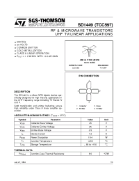 Datasheet SD1449 manufacturer STMicroelectronics