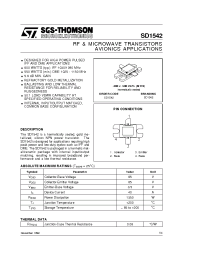 Datasheet SD1542 manufacturer STMicroelectronics