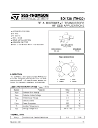 Datasheet SD1728-03 manufacturer STMicroelectronics