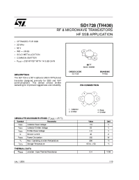 Datasheet SD1728-10 manufacturer STMicroelectronics