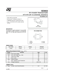 Datasheet SD3933 manufacturer STMicroelectronics