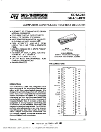 Datasheet SDA5243H manufacturer STMicroelectronics