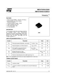 Datasheet SM15T24CA manufacturer STMicroelectronics