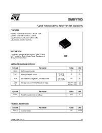 Datasheet SMBYT03-400 manufacturer STMicroelectronics