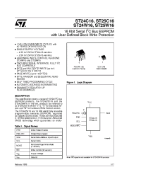 Datasheet ST24W16 manufacturer STMicroelectronics