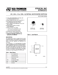 Datasheet ST93C56B1TR manufacturer STMicroelectronics