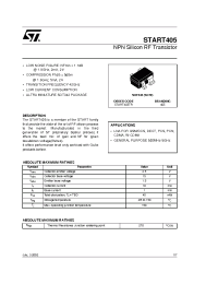 Datasheet START405 manufacturer STMicroelectronics
